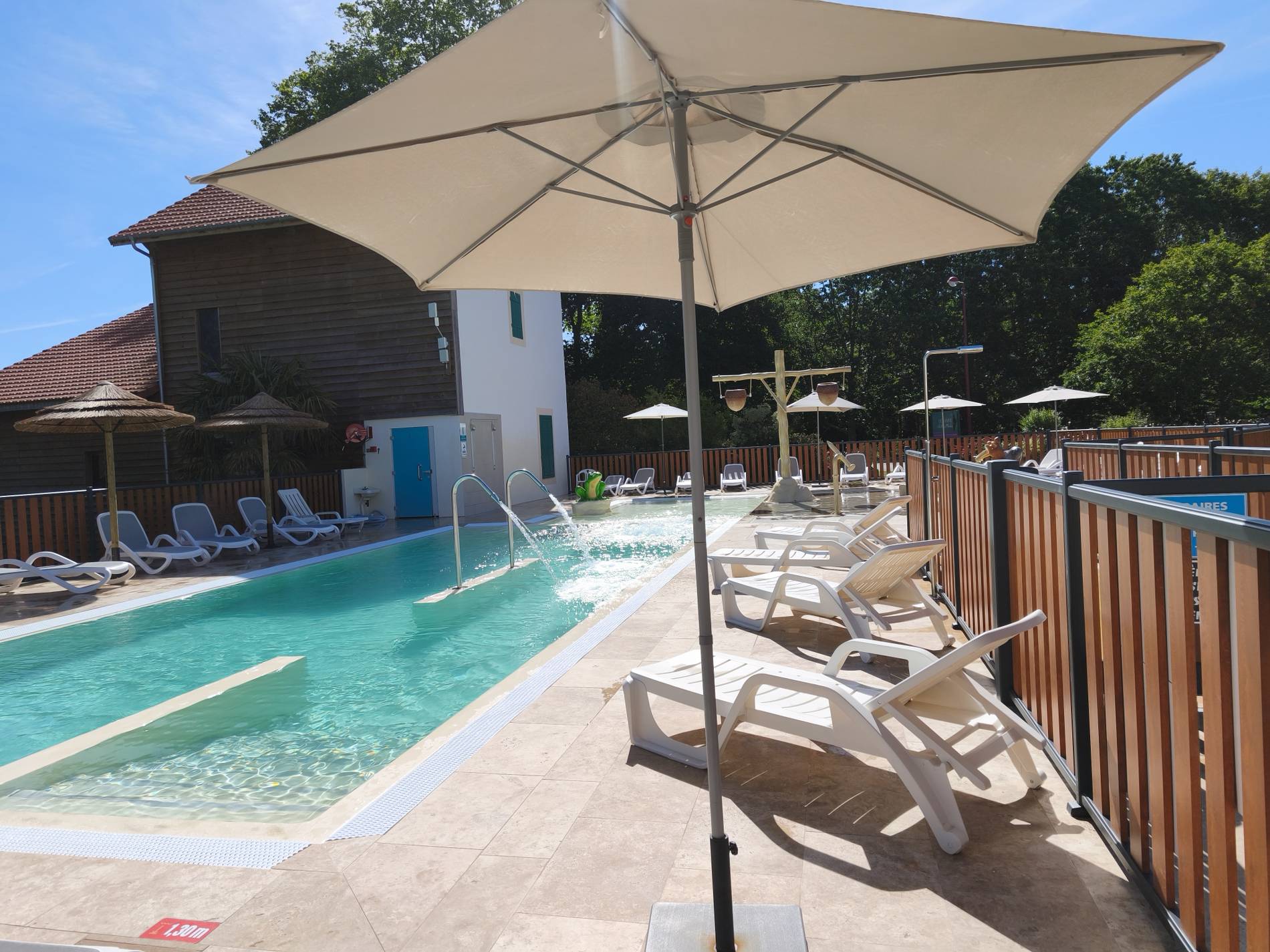 Piscine chauffée du camping