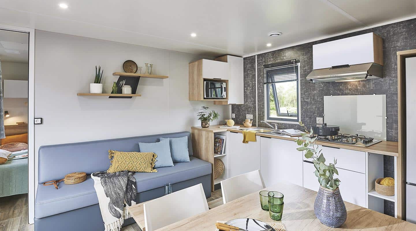 Séjour du mobil-home Standing